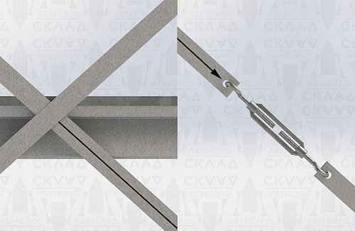 Межрамная раскосная система СКГ